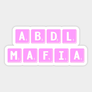 ABDL Mafia - Pink Sticker